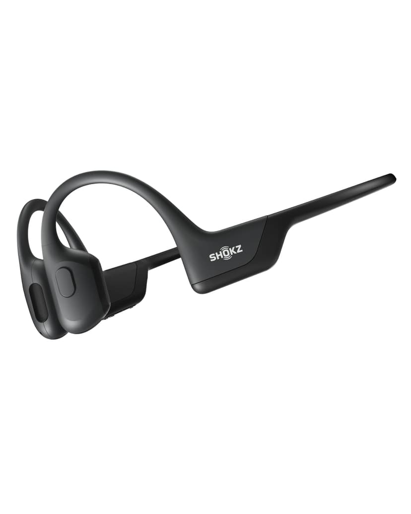 SHOKZ OpenRun Pro-Bone Conduction Headphones, Open-Ear Bluetooth Wireless Sport Headphones for Running and Workout, Sweat Resistant, Long Battery Life, Premium Deep Bass, Mic，with Hair Band, Black