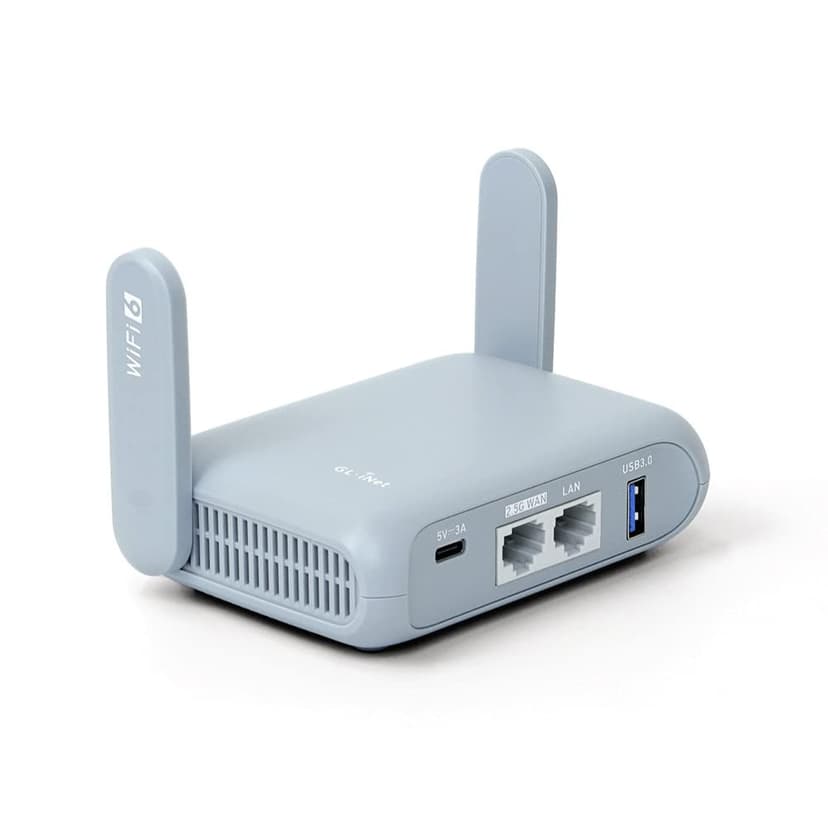 GL.iNet GL-MT3000 Beryl AX Wi-Fi 6 Travel Router, 2.5G WAN, VPN, OpenWrt | Wi-Fi 6 dual band 574Mbps 2.4GHz plus 2402Mbps 5GHz, 2.5G WAN, gigabit LAN, USB 3.0