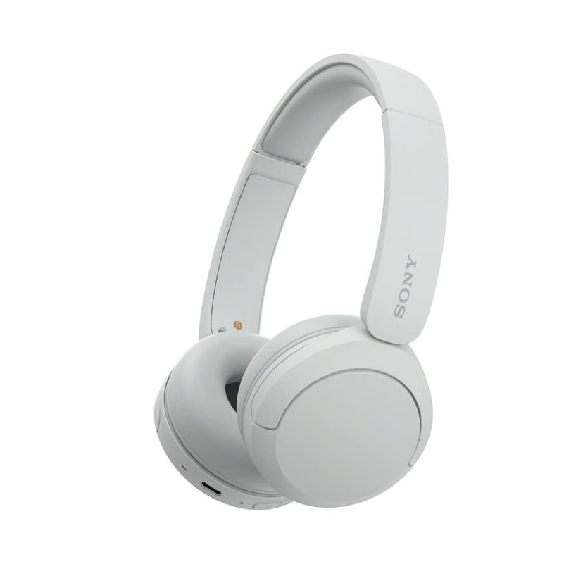 Sony WH-CH520 Wireless On-Ear Bluetooth Headphones with Microphone, White | Comfortable Lightweight Design, Up to 50 Hrs Battery with Quick Charging, Multipoint Connection, Clear Calls, Swivel design