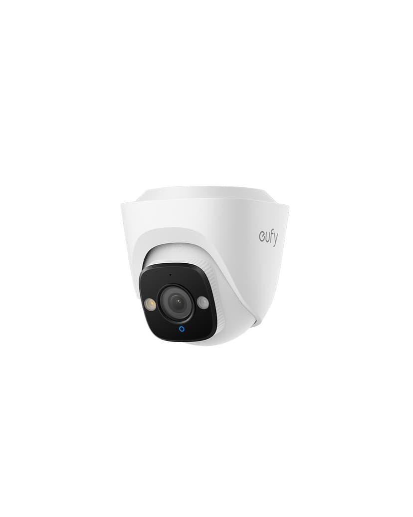 eufy Security PoE Turret Camera E41, 4K UHD, Add-On Cam | Requires eufy NVR, 24/7 Recording, Human/Vehicle/Pet AI Detection, Red & Blue Strobe, Plug & Play