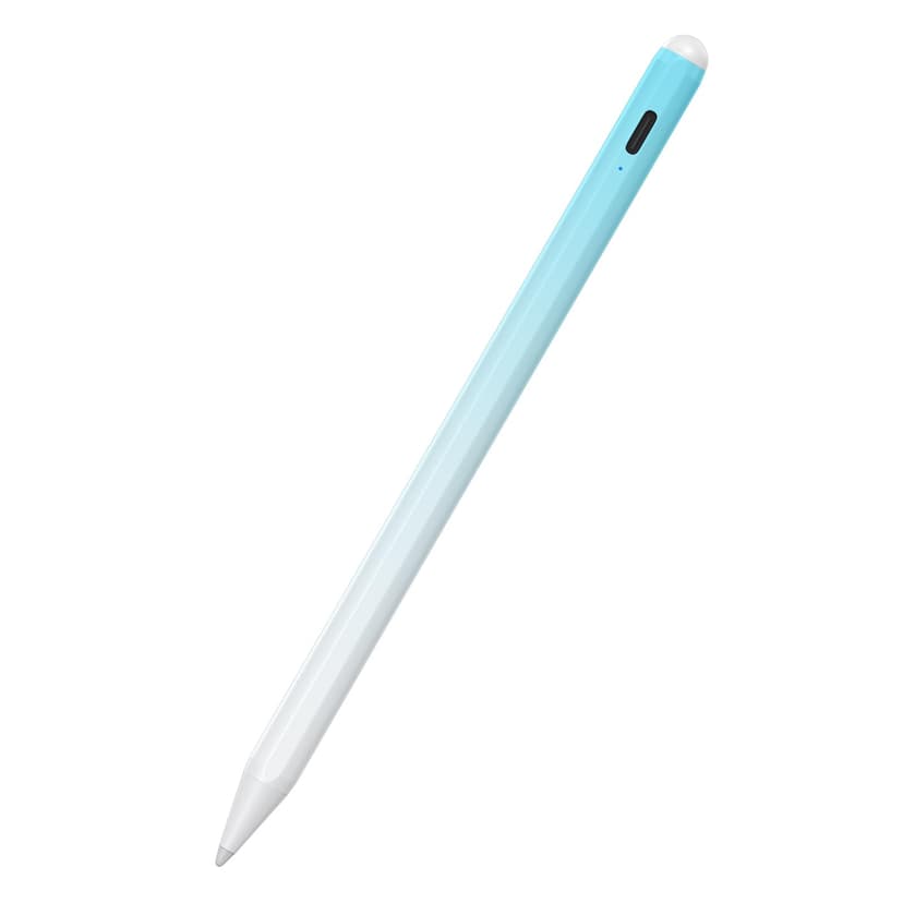 Stylus Pen for iPad 6-11th Gen 2X Fast Charge, Palm Rejection-White Blue | Tilt Sensitivity, USB-C Charge, Compatible with 2018-2026 Apple Pencil iPad Pro 11/12.9/13, Air 3/4/5/M2/M3/M4, mini 5/6/7