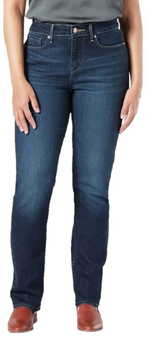 Levi Strauss Signature Gold Women's '03 Essential Mid Rise Straight Jeans | (Also Available in Plus)
