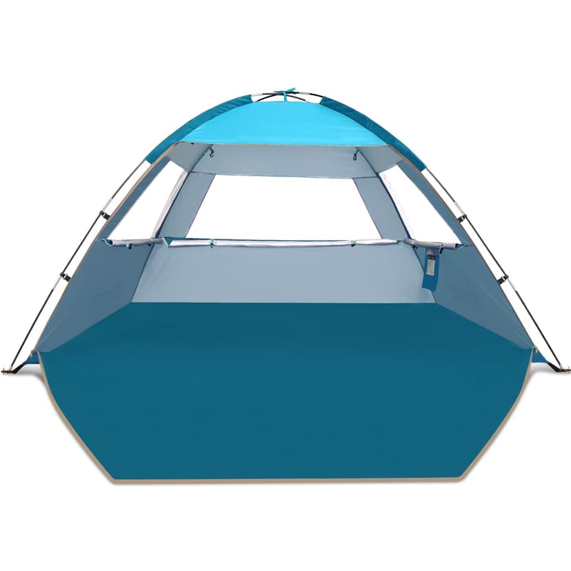 COMMOUDS Beach Tent Sun Shelter for 3/4/6/8 Person, UPF 50+ UV Protection Beach Shade Canopy Tent, Lightweight, Easy Set Up and Carry