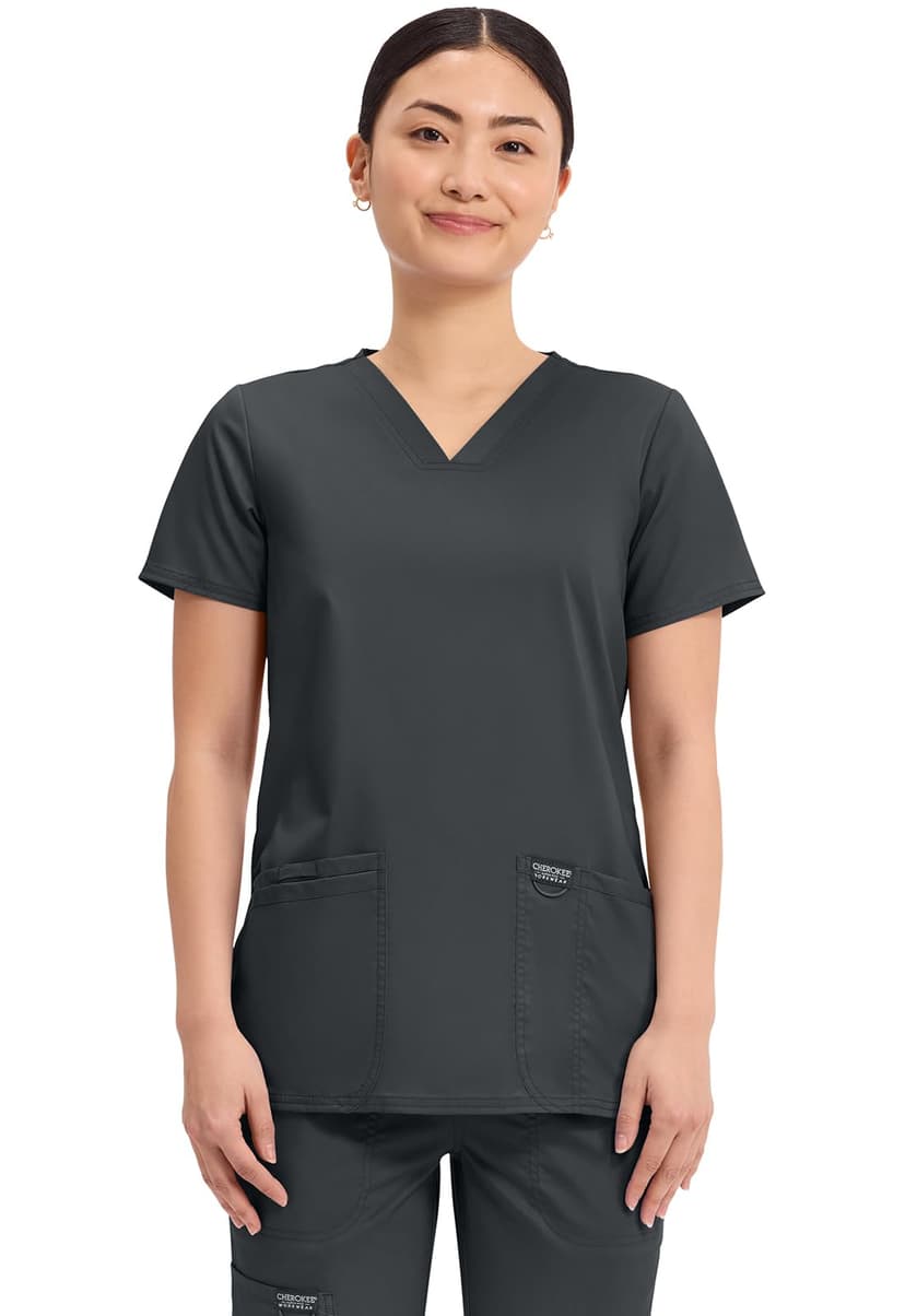 Cherokee WW Revolution Medical Women's Scrub Top V-Neck 3-Pocket Scrubs