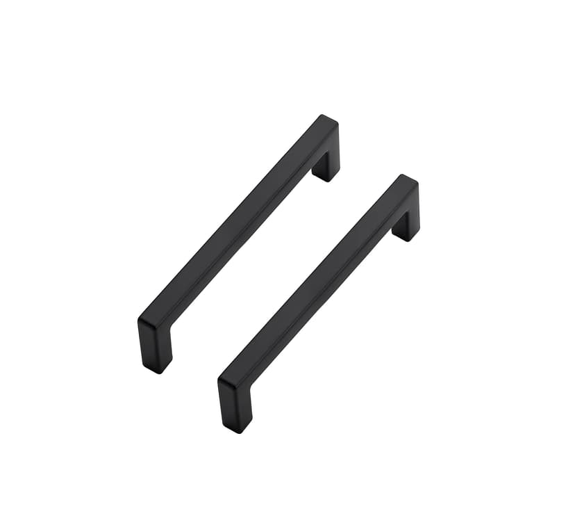 Ravinte 30 Pack Solid 4 Inch Center to Center Slim Square Bar Drawer Handles Kitchen Cabinet Handles Black Drawer Pulls Kitchen Cabinet Hardware Handles Matte Black Cabinet Pulls
