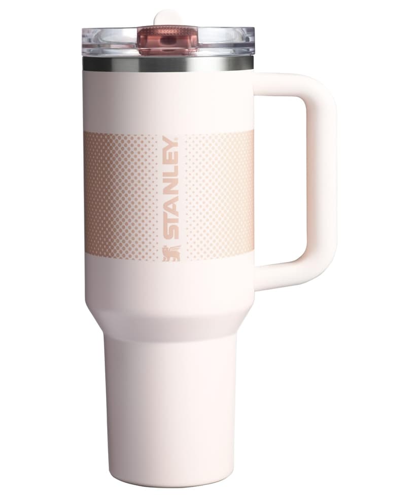 STANLEY Quencher ProTour Flipstraw Tumbler, 40 oz, Rose Quartz Fade | Built-In Straw & Handle | Cupholder Compatible for Travel | Leakproof Insulated Stainless Steel Cup | BPA-Free