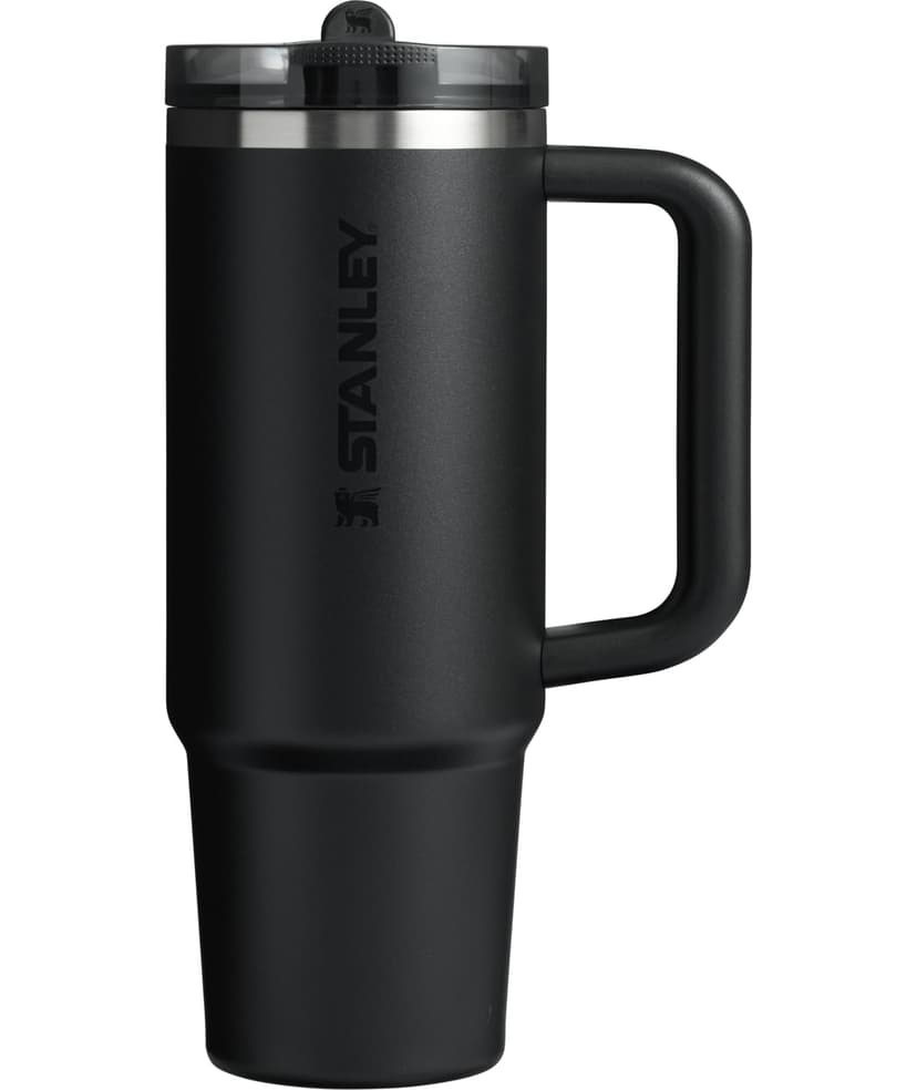 STANLEY Quencher ProTour Flipstraw Tumbler, 30 oz, Black | Built-In Straw & Handle | Cupholder Compatible for Travel | Leakproof Insulated Stainless Steel Cup | BPA-Free