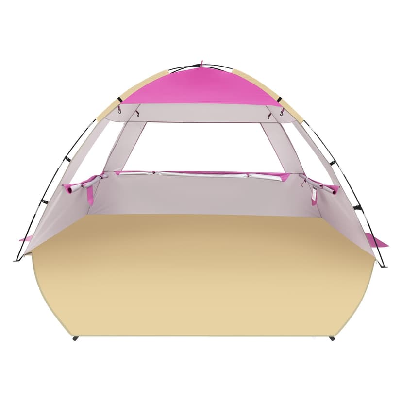 Venustas Beach Tent Sun Shelter for 3/4/6/8 Person, UPF 50+ UV Protection Beach Canopy, Lightweight and Easy Setup Cabana, Portable Shade Tent