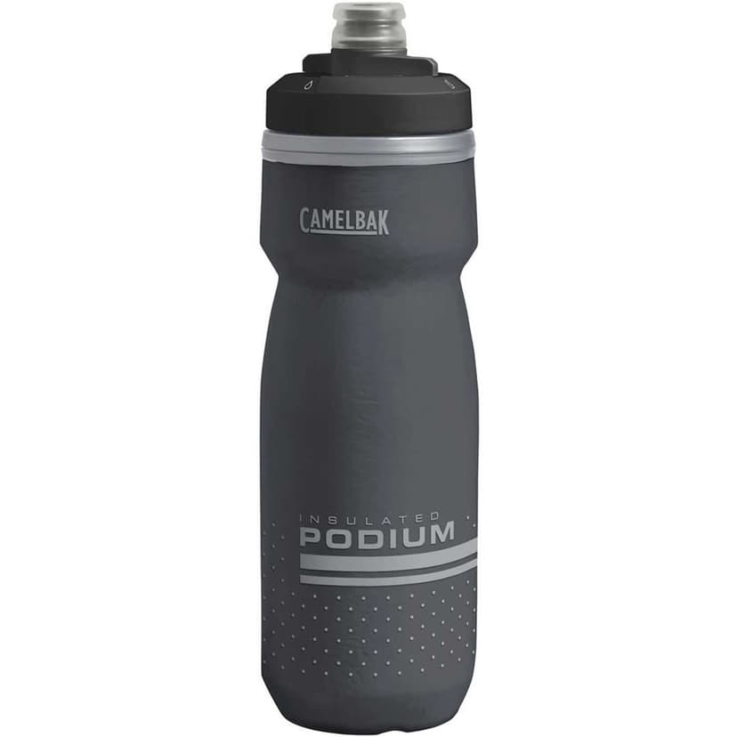 CamelBak Podium Chill Insulated Bike Squeeze Water Bottle, Cold Retention for Cycling, 21oz, Black