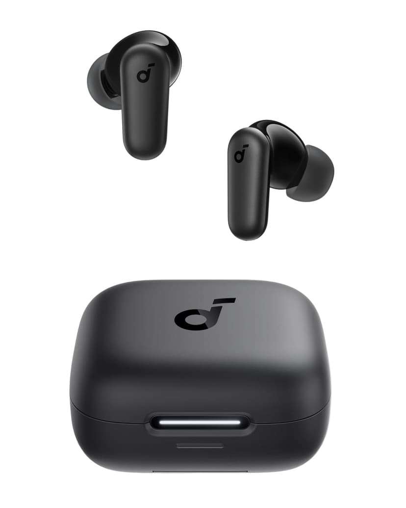 Soundcore P30i by Anker Noise Cancelling Earbuds, Strong and Smart Noise Cancelling, Powerful Bass, 45H Playtime, 2-in-1 Case and Phone Stand, IP54, Wireless Earbuds, Bluetooth 5.4 (Black)