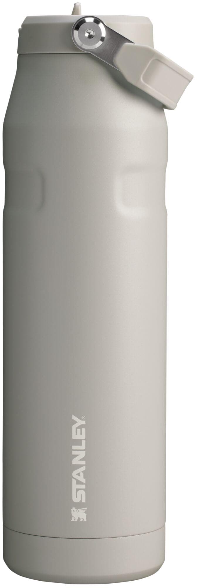 STANLEY IceFlow Flip Straw 2.0 Bottle, 36 oz, Ash | Easy Carry Handle | Twist On Lid and Flip Up Straw | Lightweight Water Bottle | Insulated Stainless Steel | BPA-Free