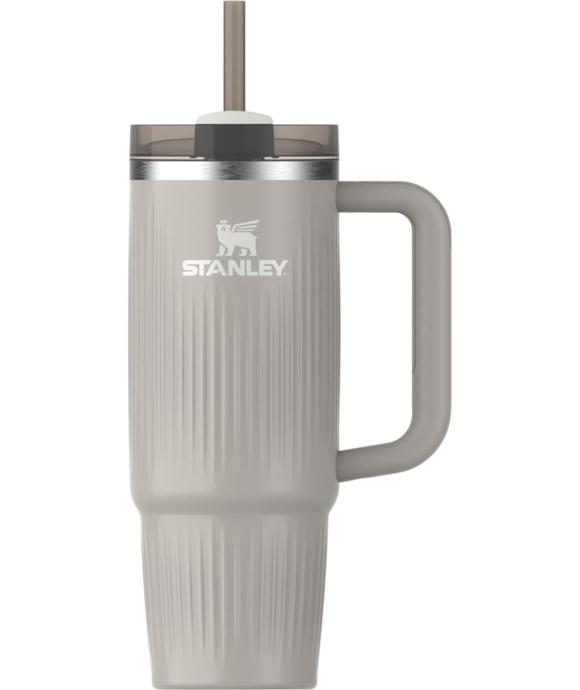 STANLEY Quencher H2.0 Tumbler with Handle and Straw 30 oz | Flowstate 3-Position Lid | Cup Holder Compatible for Travel | Insulated Stainless Steel Cup | BPA-Free | Fluted Ash Gloss