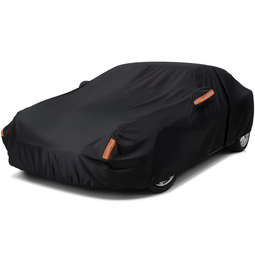 NEVERLAND Sedan Car Cover Waterproof All Weather 196''L x 72''W x 59''H | Outdoor Full Car Cover Heavy Duty Protection Snow Anti-UV Windproof Fit for Automobiles BMW/Mercedes-Benz/Honda