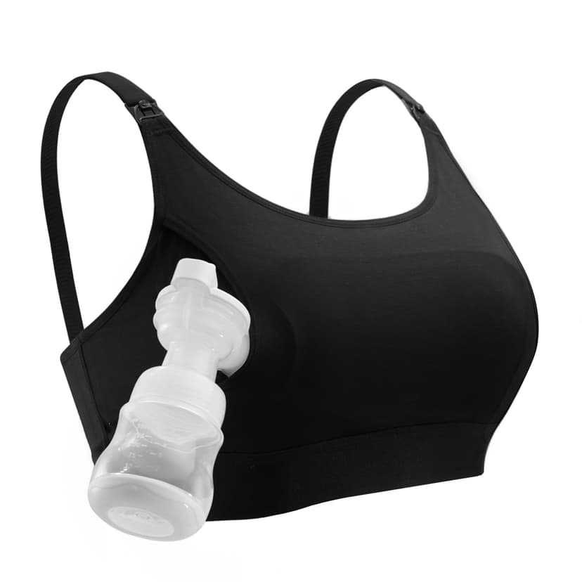 Momcozy Hands Free Pumping Bra, Adjustable Breast-Pumps Holding and Nursing Bra, Pumping & Nursing Bra in One