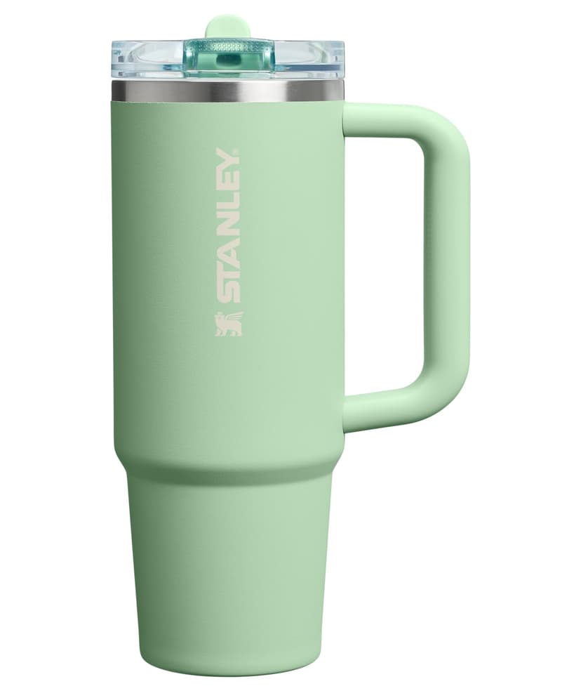 STANLEY Quencher ProTour Flipstraw Tumbler, 40 oz, Pistachio | Built-In Straw & Handle | Cupholder Compatible for Travel | Leakproof Insulated Stainless Steel Cup | BPA-Free