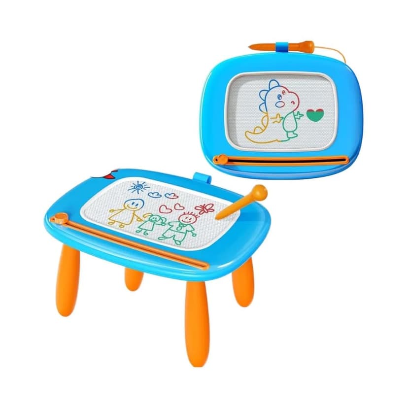 Kikidex Magnetic Drawing Board, Toddler Girl Toys for 1-3 Year Old, Doodle Board Pad Learning and Educational Toys for 1 2 3 Year Old Baby Kids Birthday Gift (Light Blue)