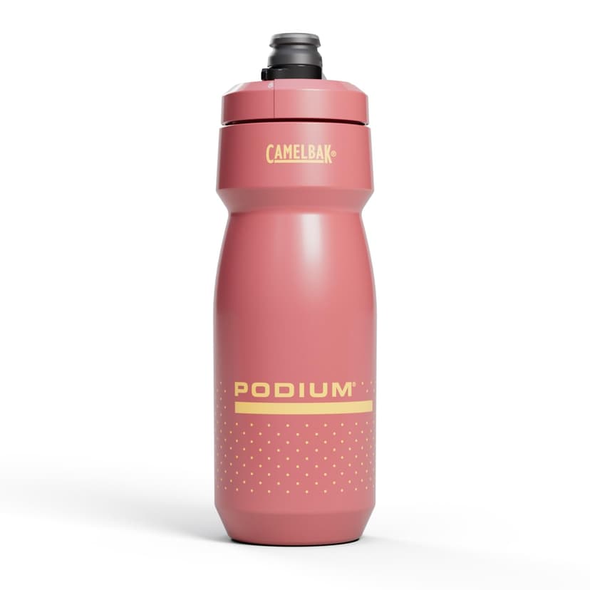 CamelBak Podium Bike Squeeze Water Bottle, High Flow Easy Squeeze Design for Cycling Performance, 24oz, Coral Sunset