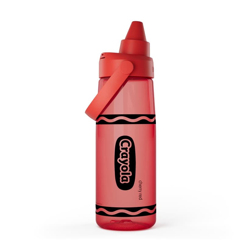 CamelBak Crayola Chug Water Bottle for Everyday Hydration, Tritan Renew Design with Chug Lid, 25oz, Cherry Red