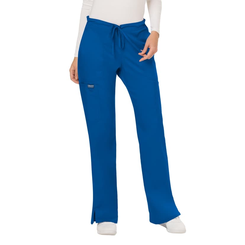 Cherokee WW Revolution Scrub Pants for Women Mid Rise Flare Pant 5 Pockets | Yoga Scrubs Pant, 2-Way Stretch, Drawstring Medical Bottoms, Easy Care Fabric, Build for Long Hour Shifts, For Medical Work