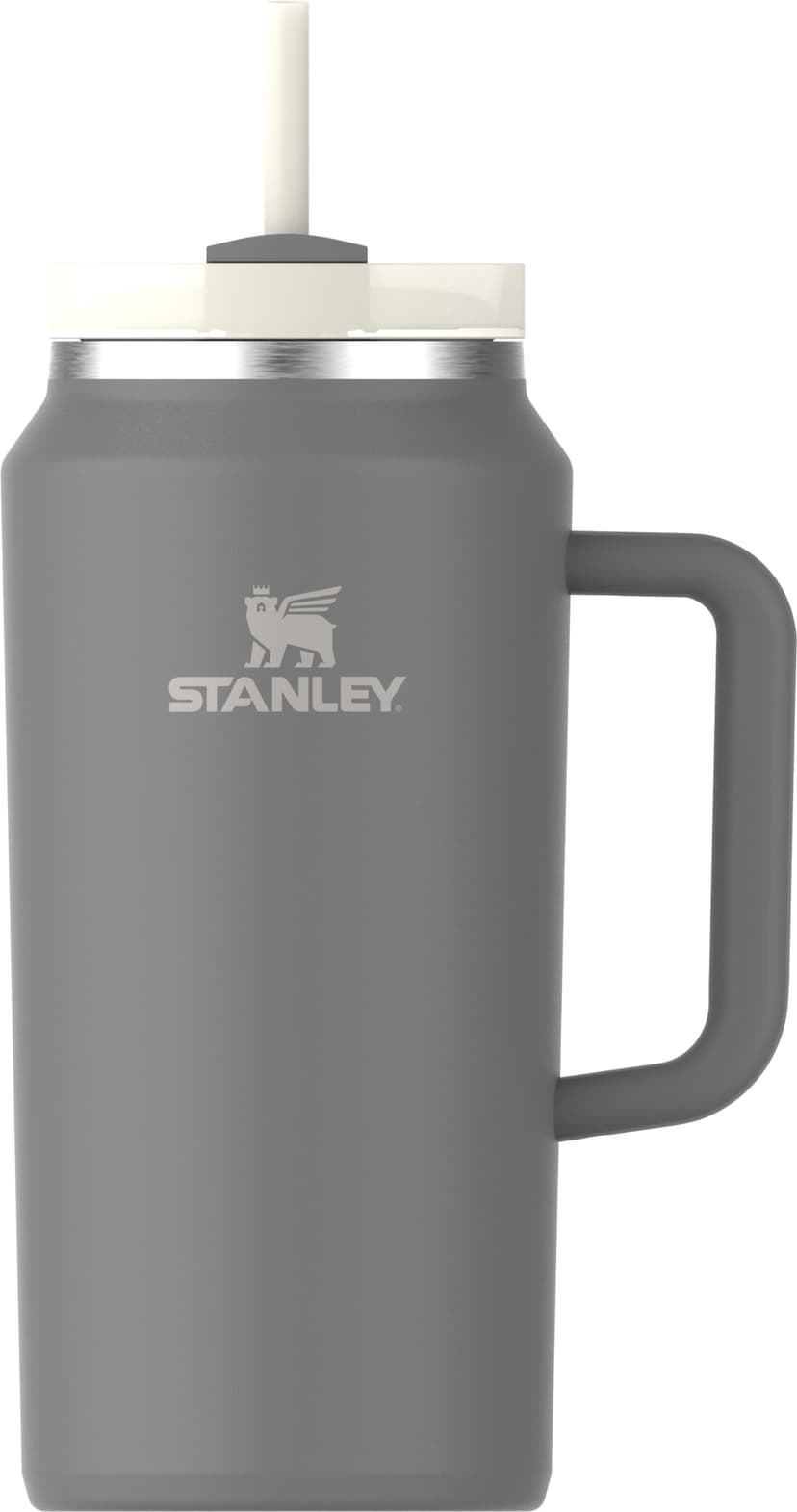 STANLEY Quencher H2.0 Flow State Tumbler, 64 oz, Stone | Handle and Straw | 3-Position Lid | Large Capacity for Travel & Sports| Insulated Stainless Steel Cup | BPA-Free