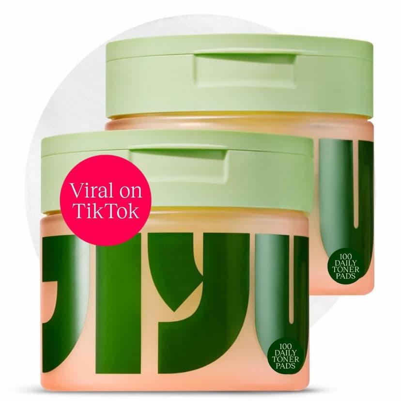 JIYU Toning Polish Pads - Korean Skincare for Dark Spots, Wrinkles & Dull Skin - Hydrating Facial Treatment with Snail Mucin, Niacinamide, Peptides & Centella - 2-Pack, 200 Pads