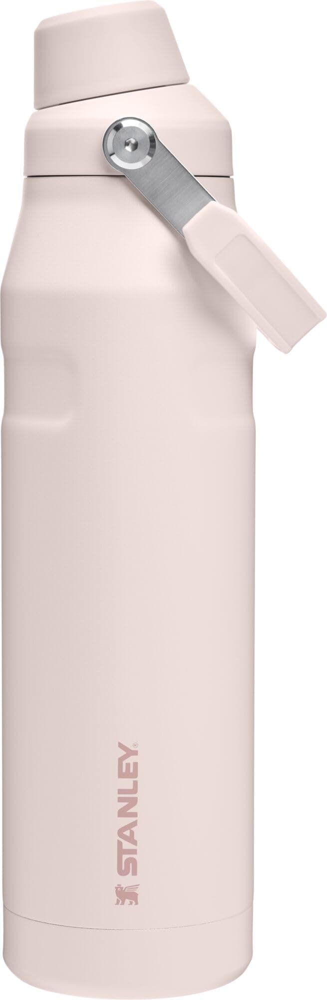 STANLEY IceFlow Fast Flow Bottle, 36 oz, Rose Quartz | Angled Spout Lid | Lightweight and Leakproof for Travel and Sports | Easy Carry Handle | Insulated Stainless Steel | BPA-Free