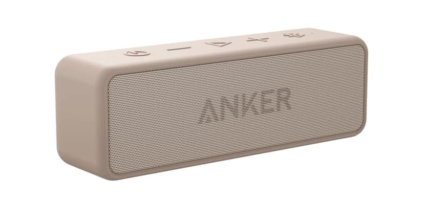 Anker soundcore 2 Portable Bluetooth Speaker, Stereo Sound, IPX7 | BassUp, 24H Playtime, Bluetooth 6, Wireless Speaker for Home, Outdoors, Travel-Mocha Brown
