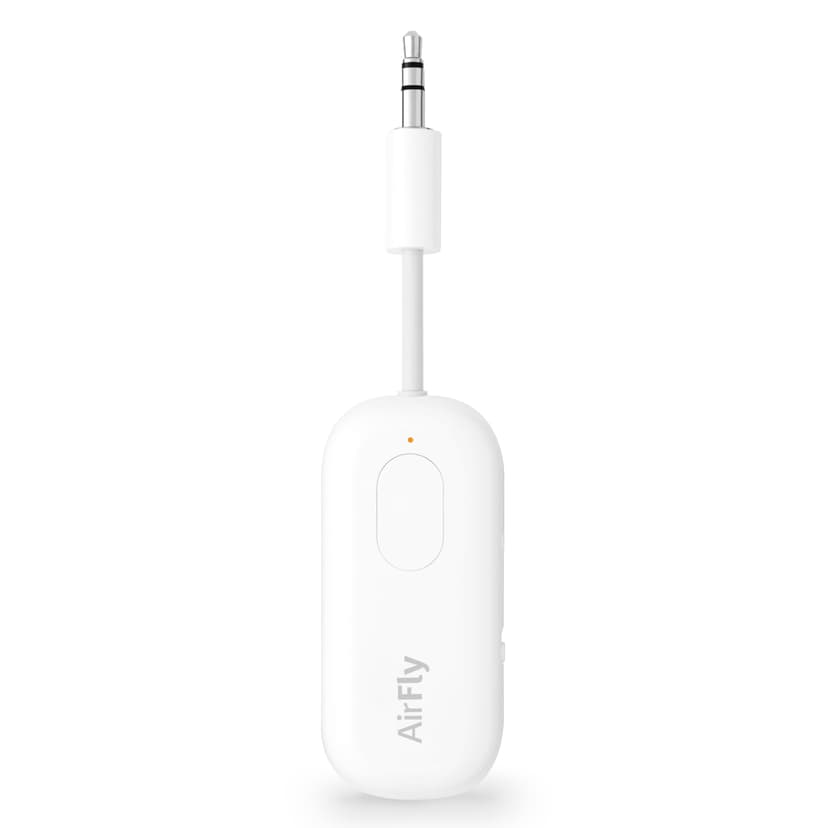 Twelve South AirFly Pro | Bluetooth Wireless Transmitter/Receiver Adapter for 2 Headphones, Audio Sharing, Compatible with 3.5mm aux Jack for Airplanes, TV, Gym, Stereo, and Travel, 25+ Hr Battery