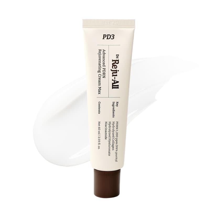 Dr.Reju-All Advanced PDRN Rejuvenating Cream Max 2 Fl Oz | 99% Pure Salmon DNA PDRN Face Moisturizer, Optimal 1200ppm for Glass Skin & Pluming, Anti-Aging Skin Care, Face Cream