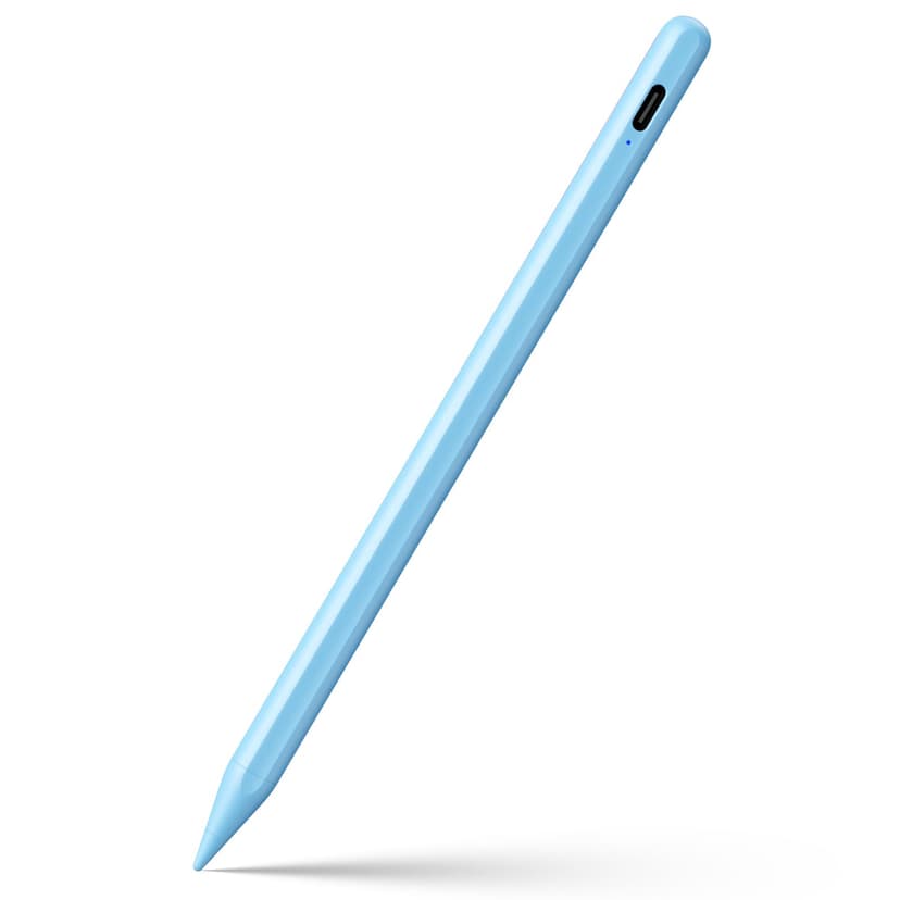 Stylus Pen for iPad 6-11th Gen 2X Fast Charge, Palm Rejection-Blue | Tilt Sensitivity, USB-C Charge, Compatible with 2018-2026 Apple Pencil iPad Pro 11/12.9/13, Air 3/4/5/M2/M3/M4, mini 5/6/7