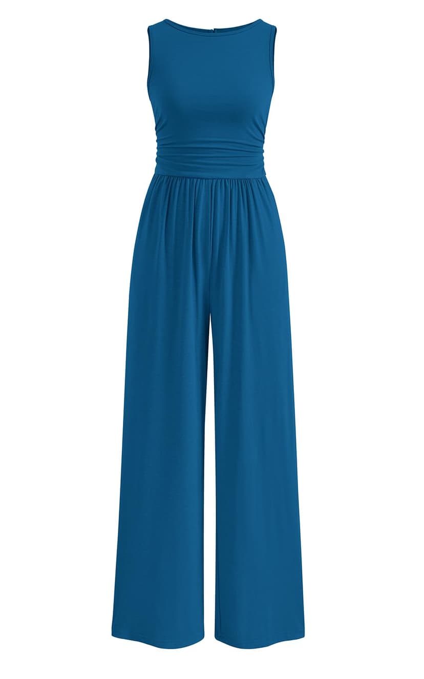 PRETTYGARDEN Jumpsuits for Women Dressy Casual Romper Vacation Outfits 2026 | Crewneck, Wide Leg Jumpsuits, Cute Jumpers, Business Casual, Date Night, Summer One Piece Teacher Outfits