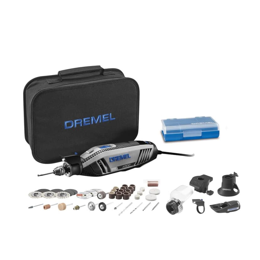 DREMEL 4300-5/40 High Performance Rotary Tool Kit with LED Light - 5 Attachments & 40 Accessories - Ideal for Grinding, Cutting, Wood Carving, Sanding, and Engraving