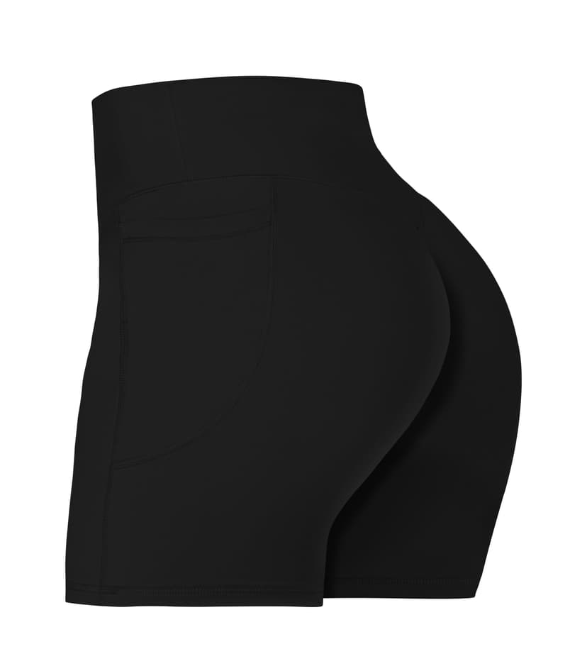 Sunzel No Front Seam Biker Shorts for Women with Pockets, Yoga Workout Gym Bike Shorts with Tummy Control