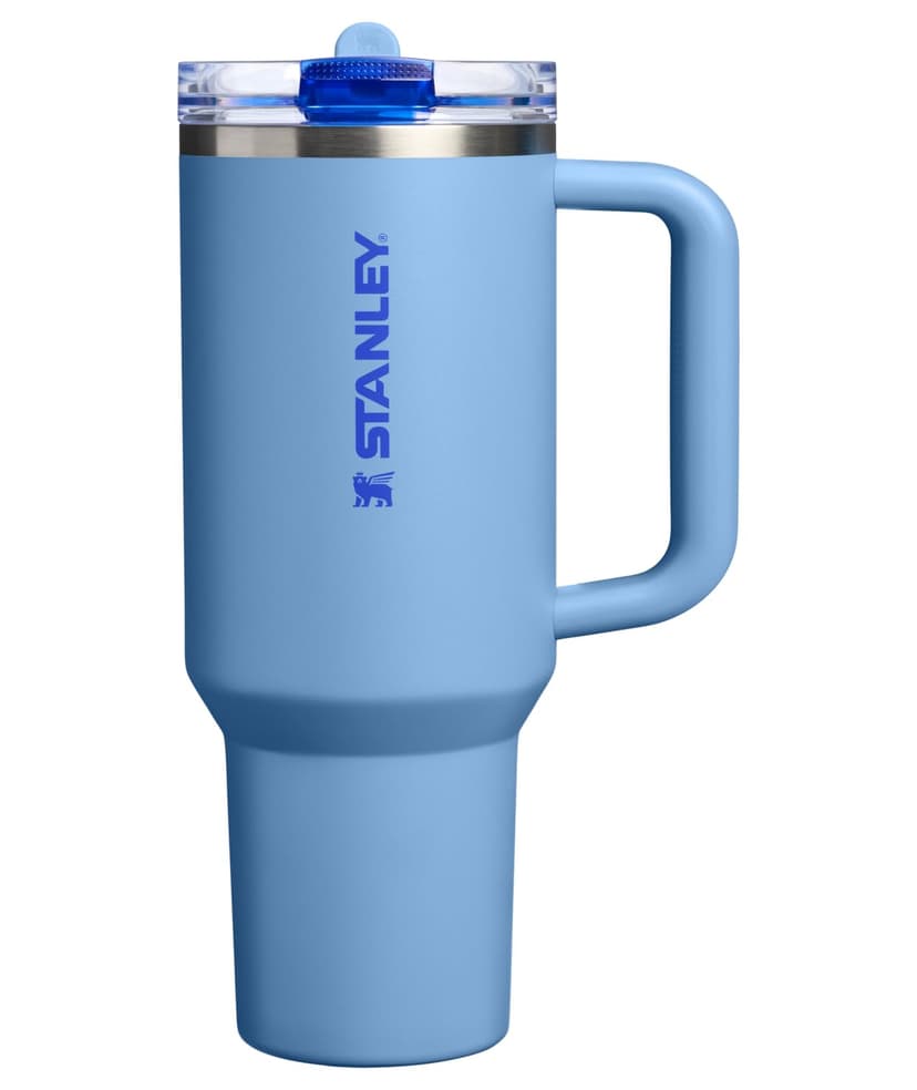 STANLEY Quencher ProTour Flipstraw Tumbler, 40 oz, Blue Sky | Built-In Straw & Handle | Cupholder Compatible for Travel | Leakproof Insulated Stainless Steel Cup | BPA-Free