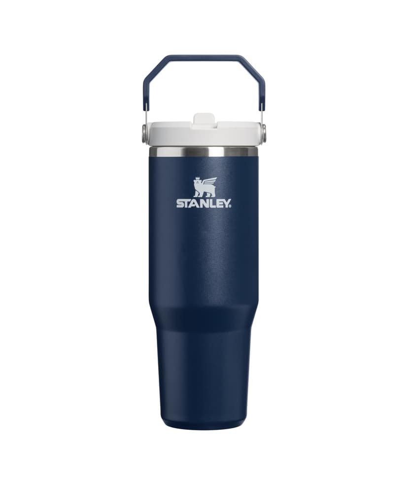 STANLEY IceFlow 2.0 Flip Straw Tumbler, 30 oz, Dark Navy | Easy Carry Handle | Twist On Lid and Flip Up Straw | Leak Resistant Water Bottle | Insulated Stainless Steel | BPA-Free