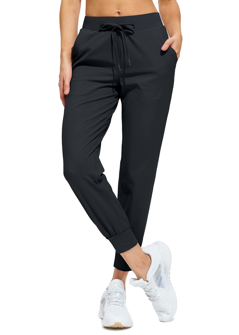 Libin Women's Joggers Pants Athletic Casual Sweatpants Petite/Regular/Tall | Running, Workout, Gym, Yoga, Lounge, Travel, Golf Clothes with Pockets, 4 way stretch, Tapered, Dance Trousers