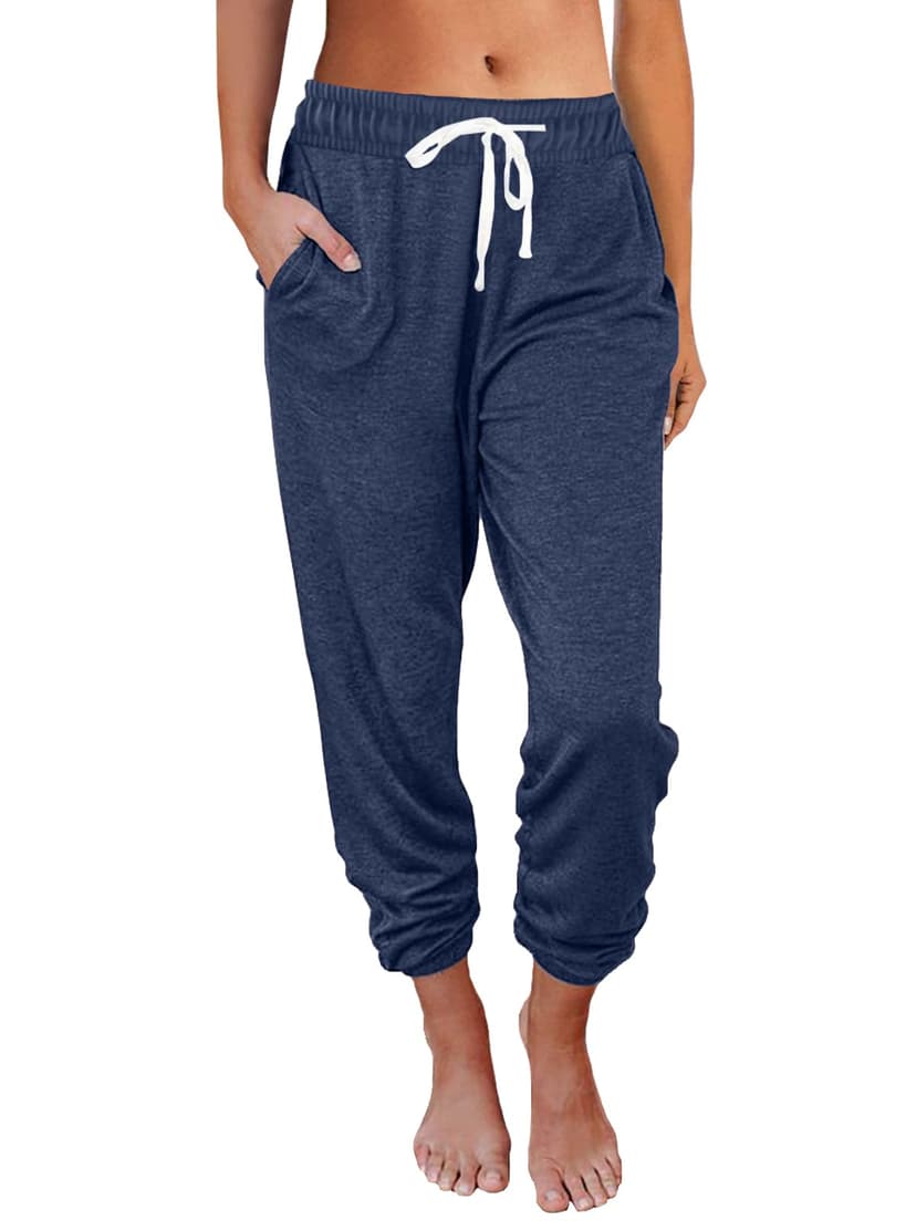 AUTOMET Women's High Waisted Lounge Sweatpants Jogger Pants with Pockets
