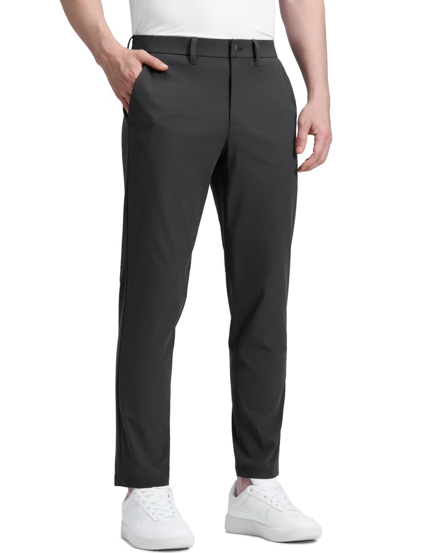 CRZ YOGA All Day Comfy Golf Pants 28"/30"/32"/34"/36" | Decent Stretch, Wrinkle-Resistant, Casual, Slightly Tapered Leg, Flat Front, Pockets, Trousers for Men