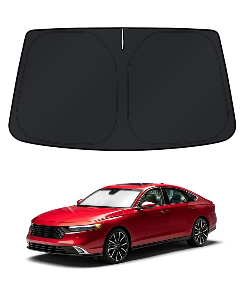 KUST Windshield Sun Shade for Honda Accord 2018-2024 2025 2026 Window Accessories 4 Layers Sunshade Sun Protector Foldable Block UV Rays Keep Car Cooler