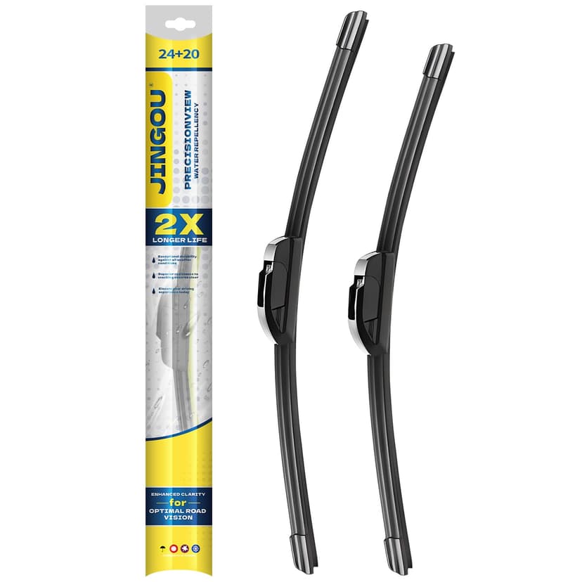 JINGOU 24''+20'' Front Windshield Wiper Blades Compatible with 2007-2011 Toyota Camry,2010-2021 Toyota 4Runner OEM QUALITY Premium All-Season Automotive Replacement Wipers (Pack of 2)