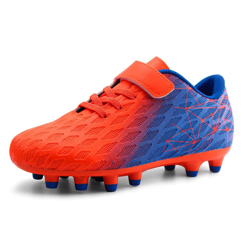 brooman Kids Firm Ground Soccer Cleats Boys Girls Athletic Outdoor Football Shoes