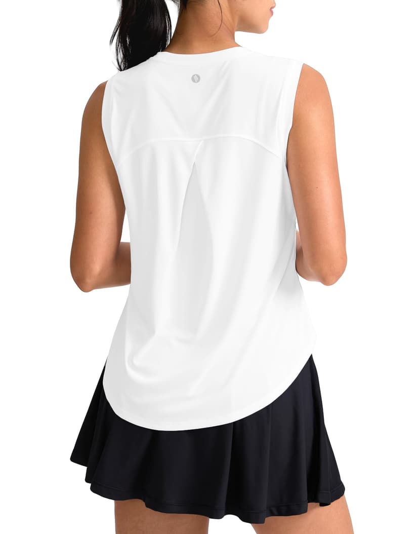 SANTINY Women's Sleeveless Workout Tops Breathable Lightweight Active Tennis Yoga Shirts Athletic Running Tank Tops for Women