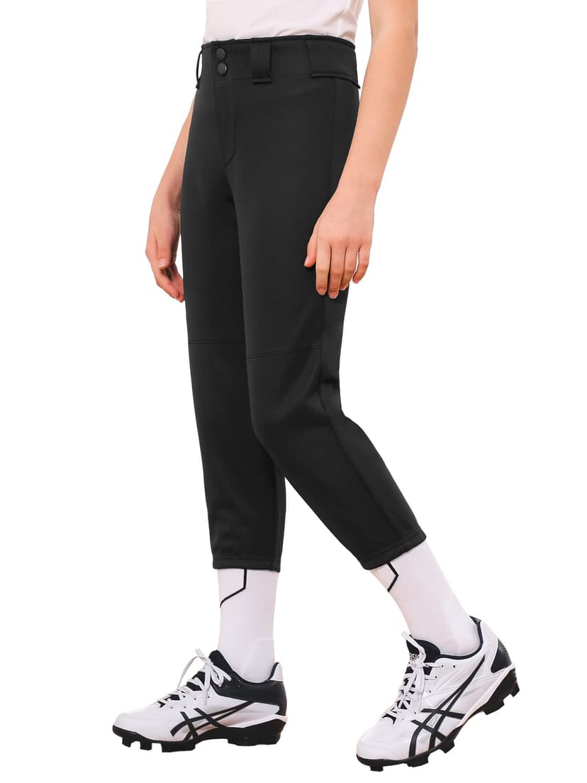 Stelle Girls' Softball Pants Youth Kids Baseball Pants Fastpitch Pants with Pockets Boys Tee Ball