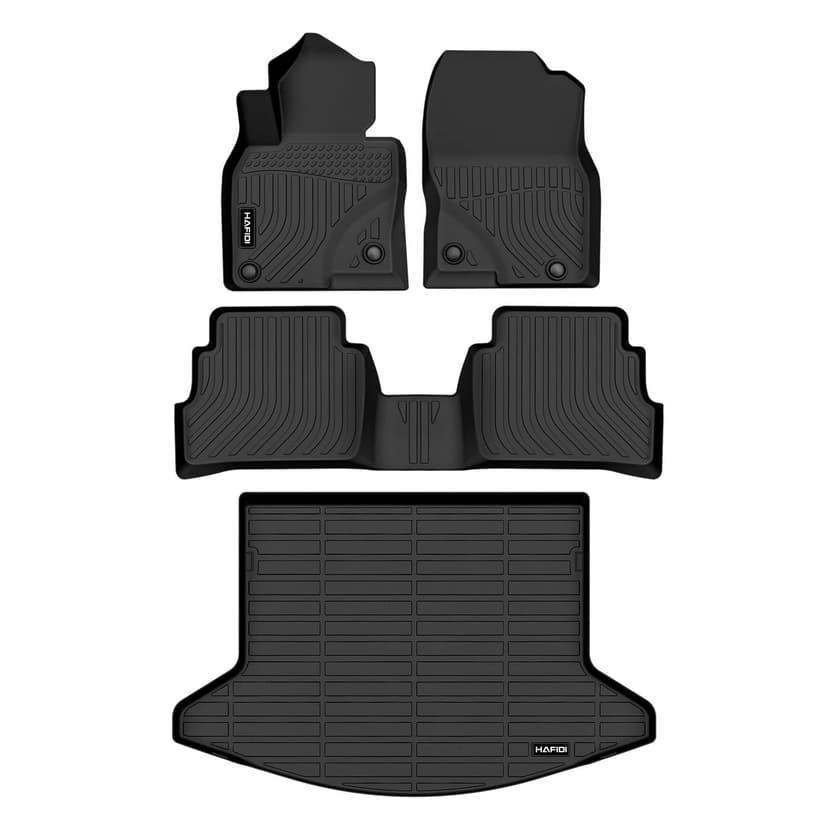 HAFIDI® All Weather Floor Mats & Cargo Liner Fit for Mazda CX5 2017-2022 | Car Mats CX-5 Floor Liners TPE Anti-Slip Automotive Full Set Custom Accessories - Black