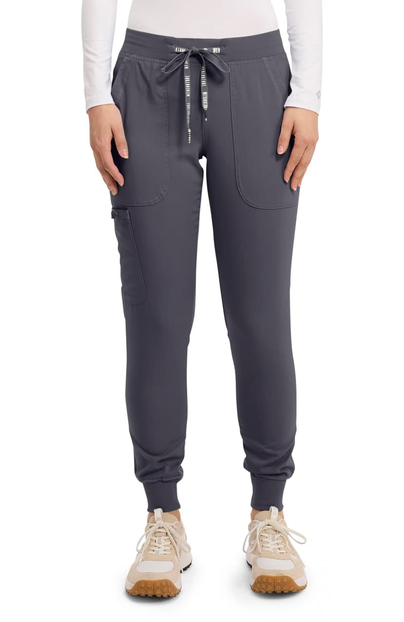 Med Couture Touch Jogger Scrub Pants For Women Nurse Pants with 5 pockets | Touch Performance Fabric, Jogger Cuffs, 2-Way Stretch, Lightweight, Rib-Knit Waist, Ultra-Soft, Built for Busy Shifts