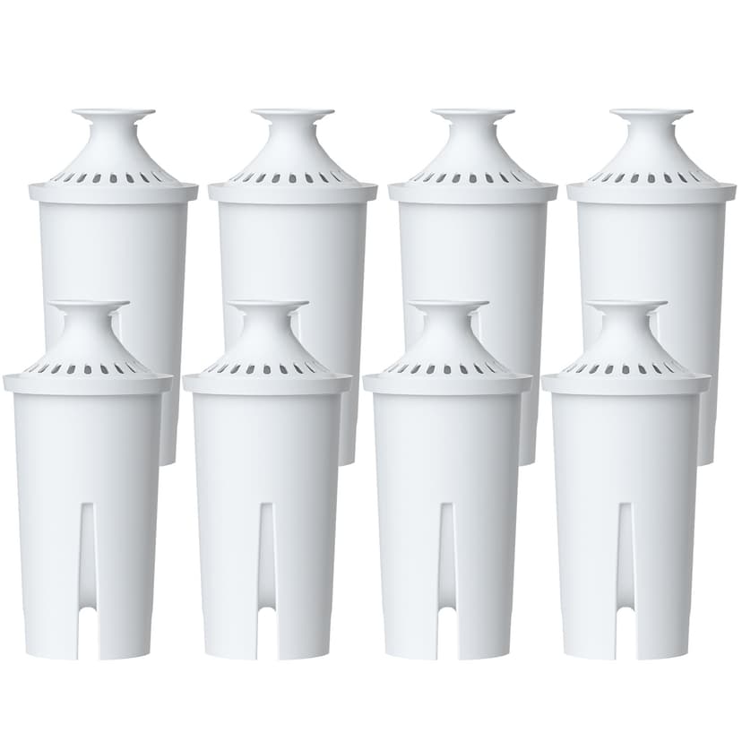 AQUA CREST Filter Replacement for Brita® Water Pitcher & Dispenser, 8 Pack | Compatible with Brita® Pitchers and Dispensers, OB03, Mavea® 107007 and More, NSF Certified Pitcher Water Filter, BPA-Free