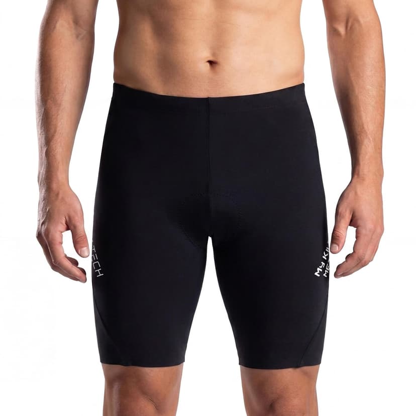 MY KILOMETRE Mens Triathlon Shorts with Adjustable Drawstring Easy Reach Leg Pockets Chamois for Long-Distance Tri Race