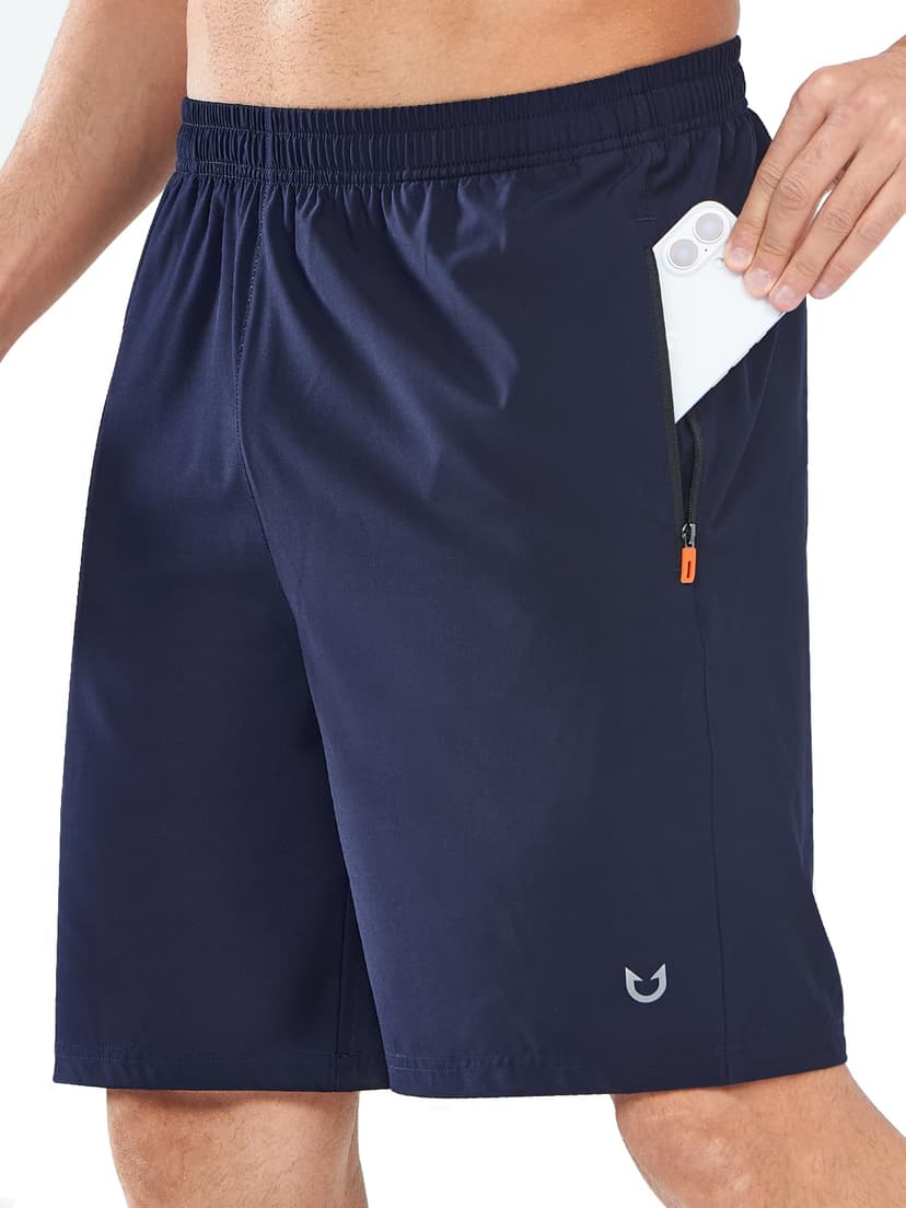 NORTHYARD Men's Athletic Running Shorts Quick Dry Lightweight Zip Pockets | 5", 7", 9" Inseam, Unlined, Adjustable Waist, Moisture Wicking, 4-Way Stretch, UPF 50+, Workout Gym Tennis Basketball Hiking