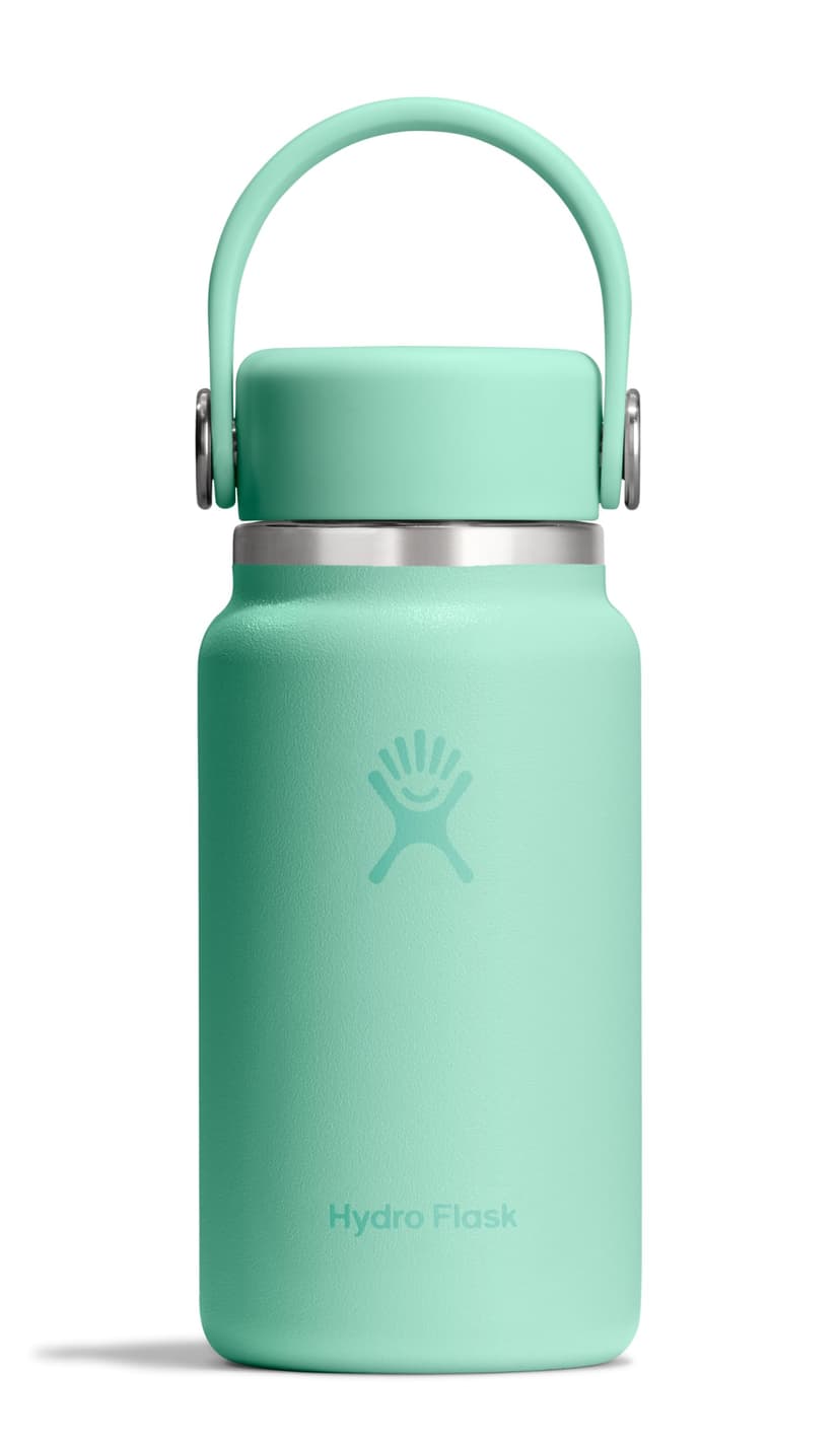 Hydro Flask Micro Bottle - Insulated Mini Leak Proof Flask for Purse or Pocket in 6.7 Oz Mermaid Green