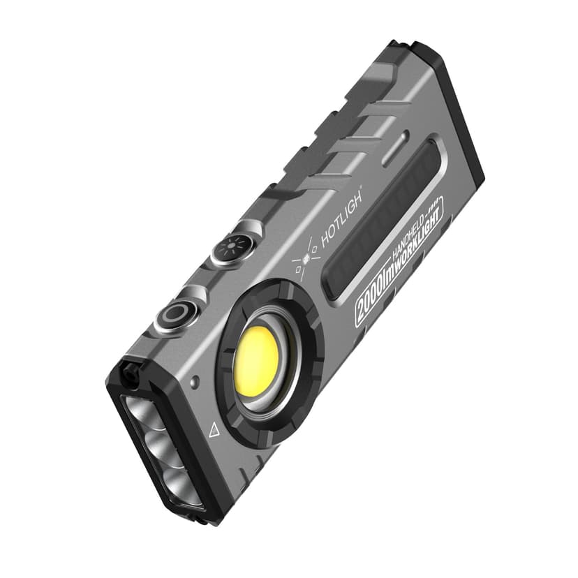 HOTLIGH ZF8313 Rechargeable Flashlight, Magnetic EDC Flashlight Rechargeable, 2000 Lumens LED Flashlight with RGB and UV Lighting Source for Outdoor, Car Repairing,Fathers Day Dad Gifts